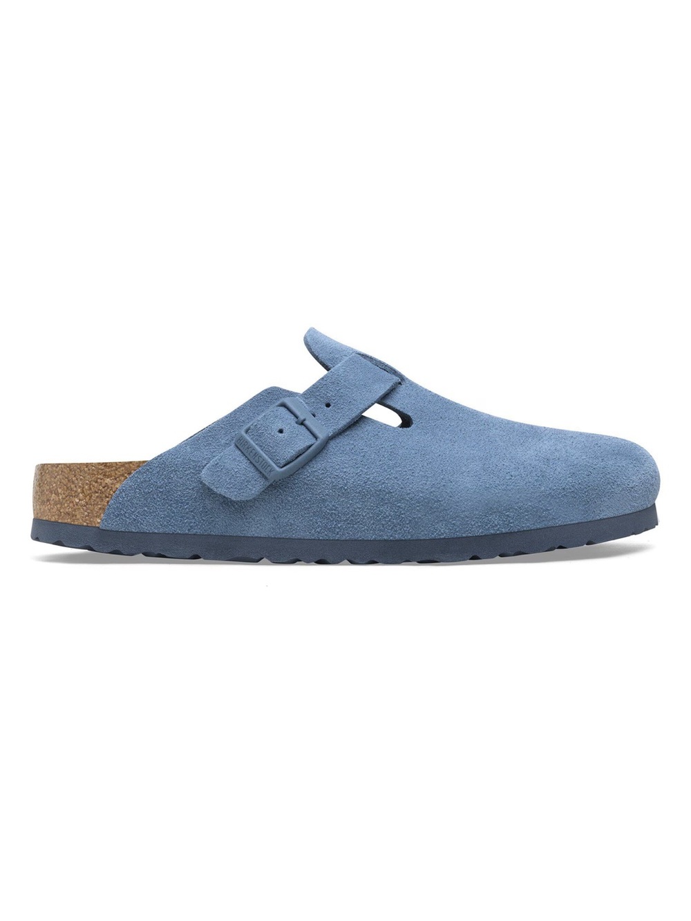 Birkenstock Blue Suede Boston Clog